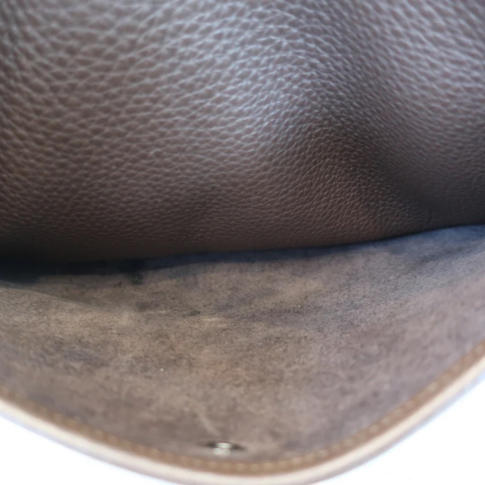 AUTHENTIC HERMES EVELYNE GM Chocolate brown clemence leather crossbody - Picture 15 of 15